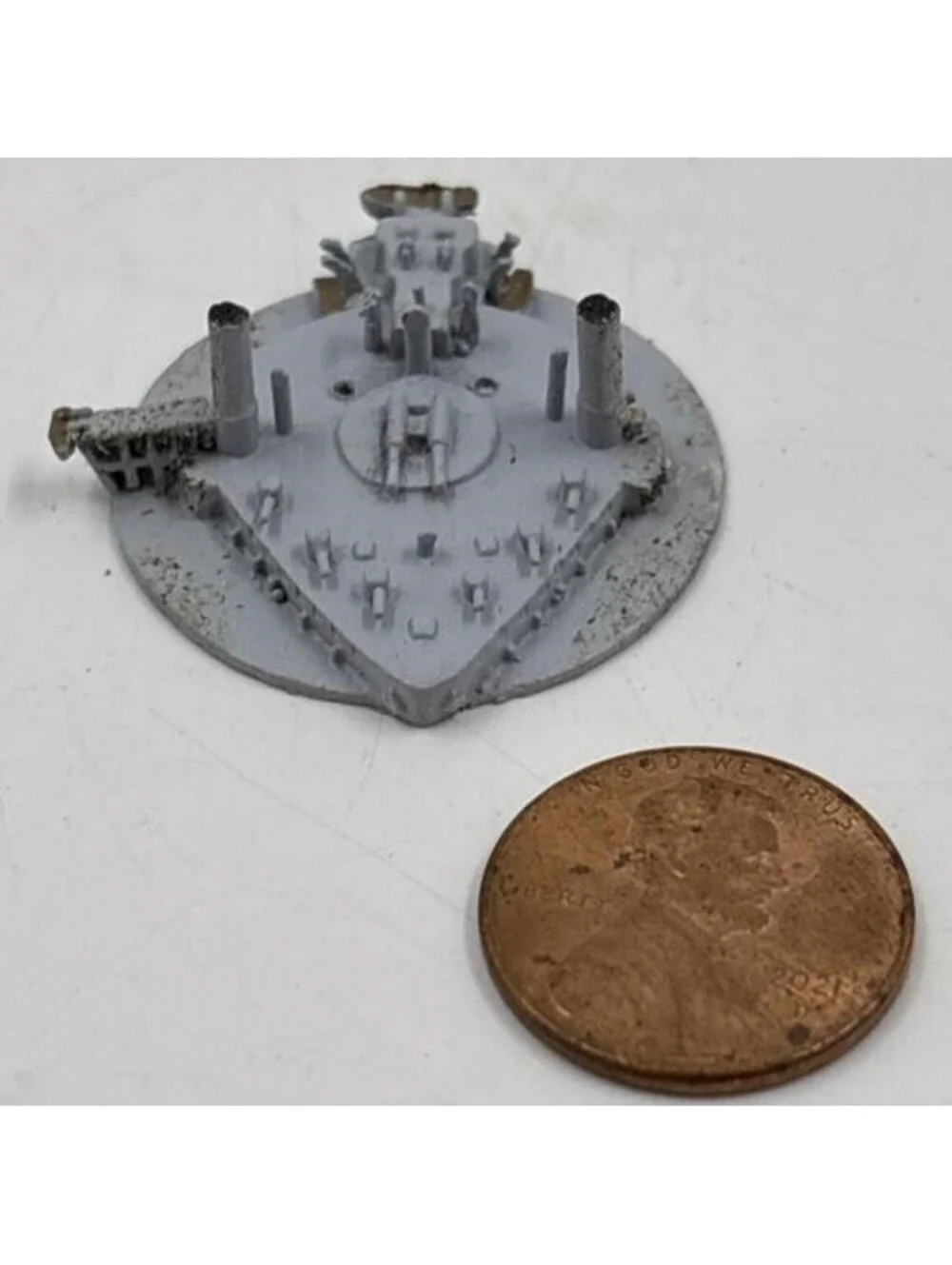 Vice Admiral Popov Russian Ironclad Model Turret Piece ROP Samek Metal